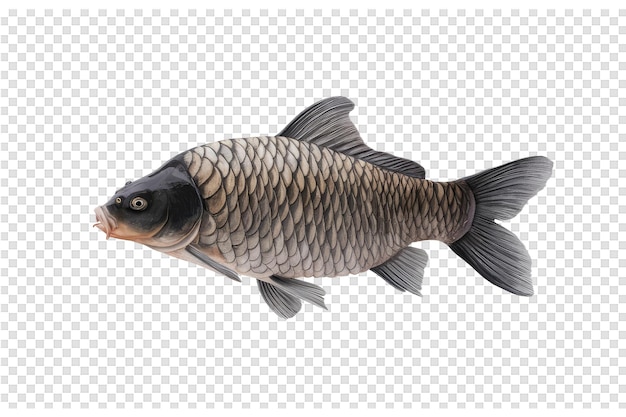 PSD a fish is shown on a transparent background