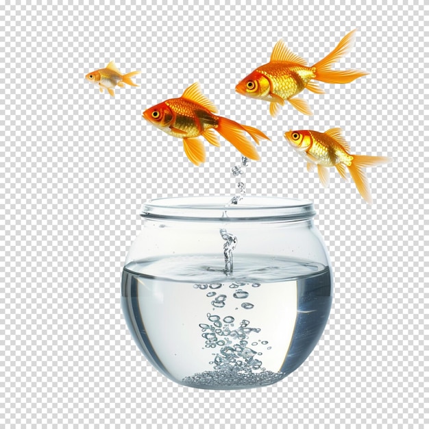 PSD fish isolated on transparent background