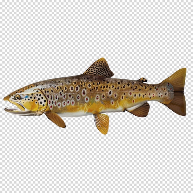 PSD fish migration isolated on transparent background