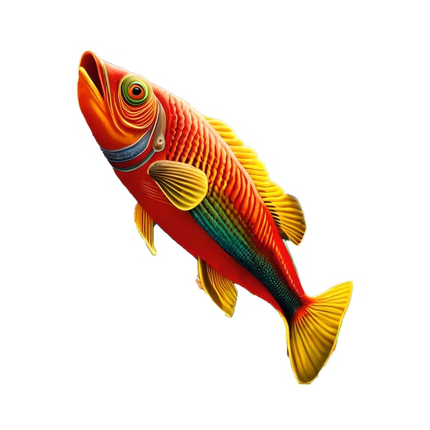 PSD fish swimming icon clip art