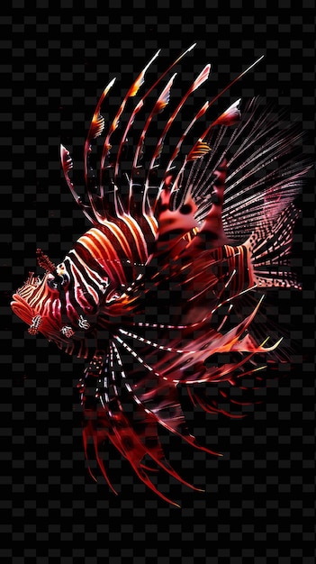 PSD a fish that is orange and red