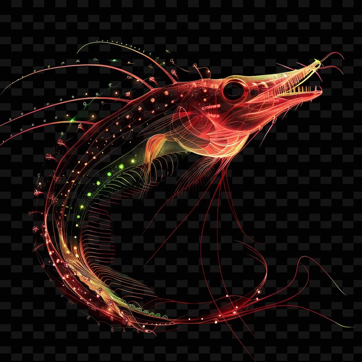 PSD a fish with a colorful background and a fish with the words quot fish quot on it
