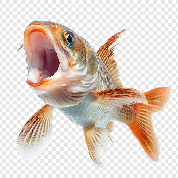 PSD fish with open mouth