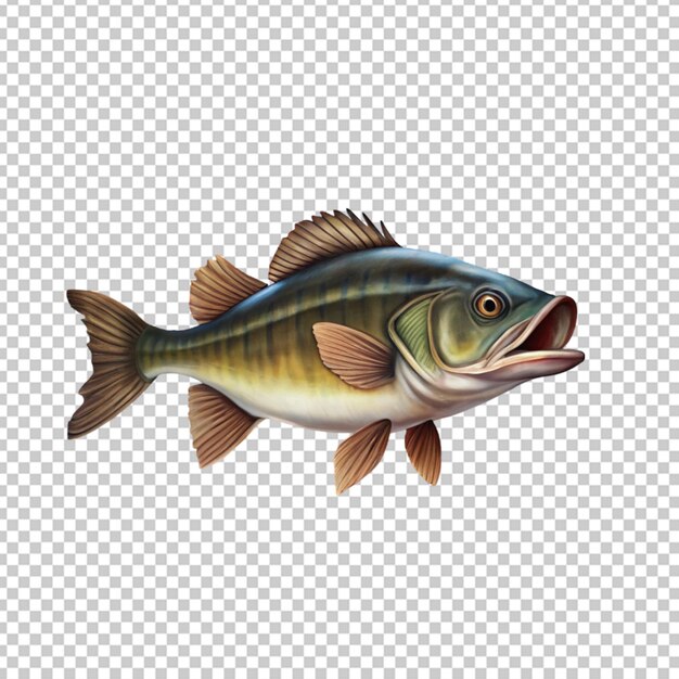 PSD fish with usa flag