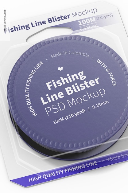 PSD mockup di bolla di lenza da pesca