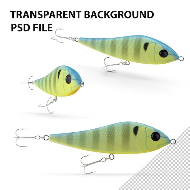 Premium PSD  Fishing lure png