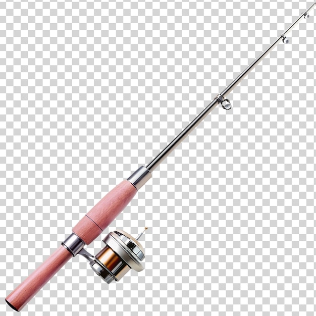 PSD fishing rod isolated on transparent background