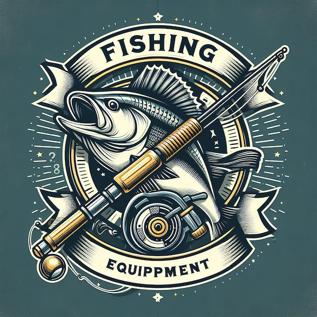 PSD fishing t shirt design