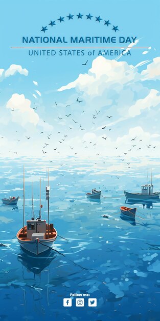 Fishing vessel in the middle of the sea artificial intelligence generative