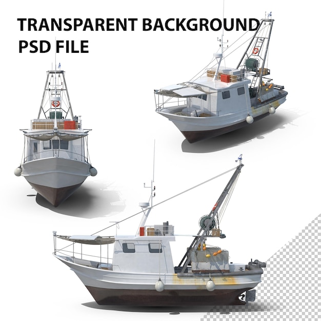 PSD fishing vessel png