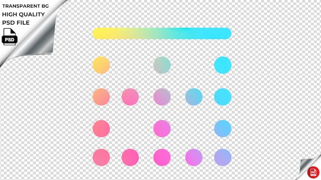 PSD fisrbordertop vector icon regenboog kleurrijke psd transparant