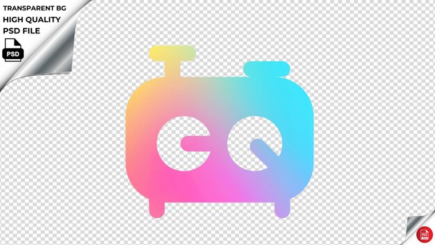 Fisrchessclock vector icon rainbow colorful psd transparente