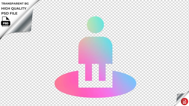 PSD fissstreetview vector icon rainbow colorful psd transparent