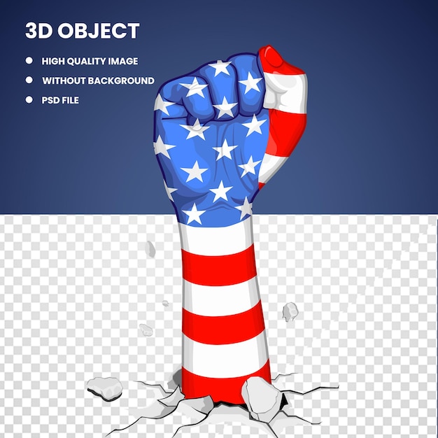 fist flag decor
