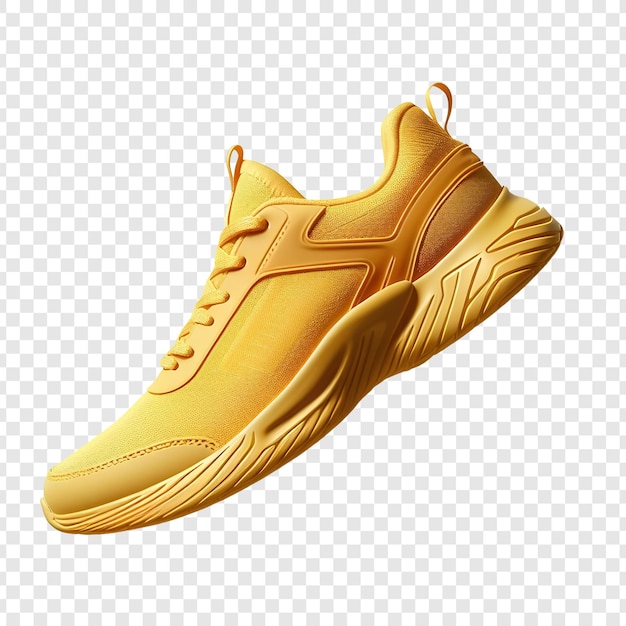 Fitness en sport schoenen gele kleur psd