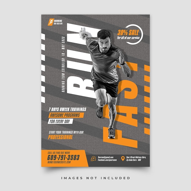 PSD fitness flyer template