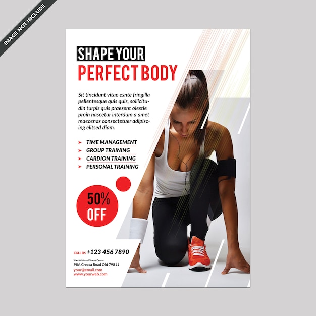 Fitness flyer template