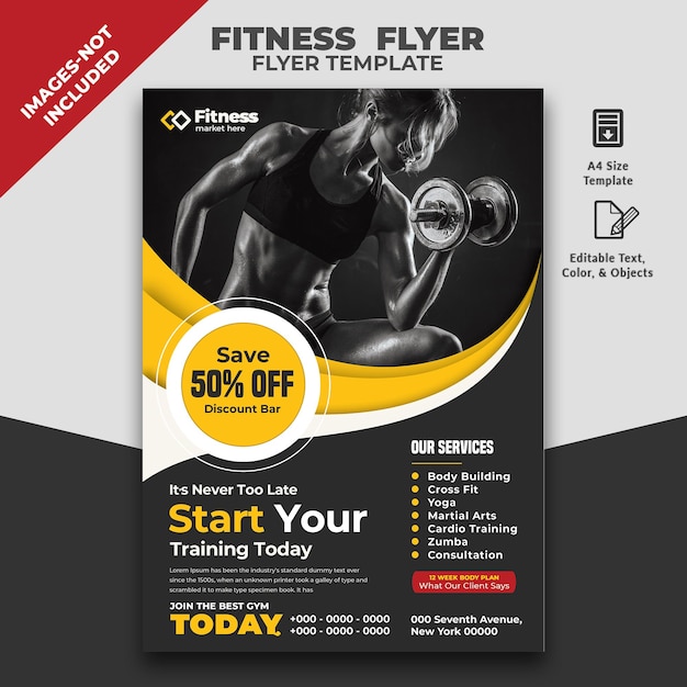 PSD flyer di fitness