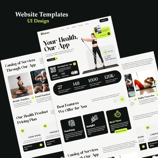 PSD fitness landing page