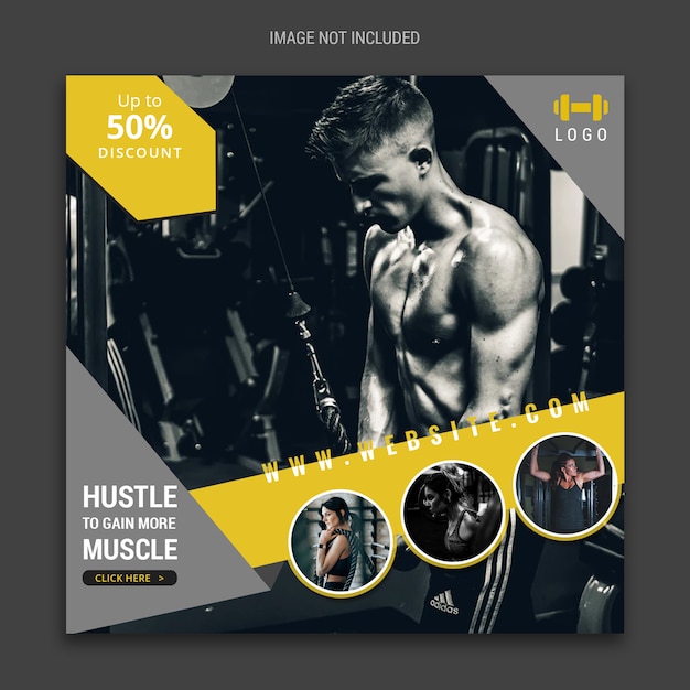 Fitness Social Media Banner Na Facebooku I Instagramie