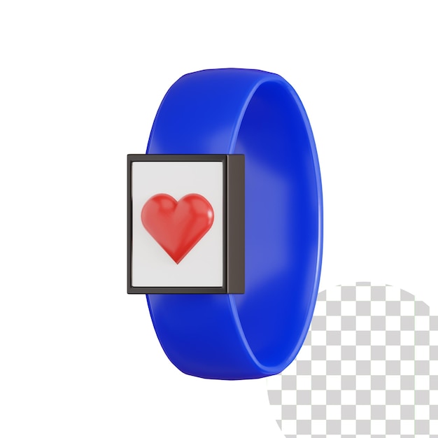 Fitness watch 3d illustration