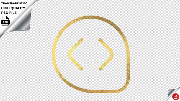 PSD fitsarrowdowntodottedline gold texture vector icon psd transparent