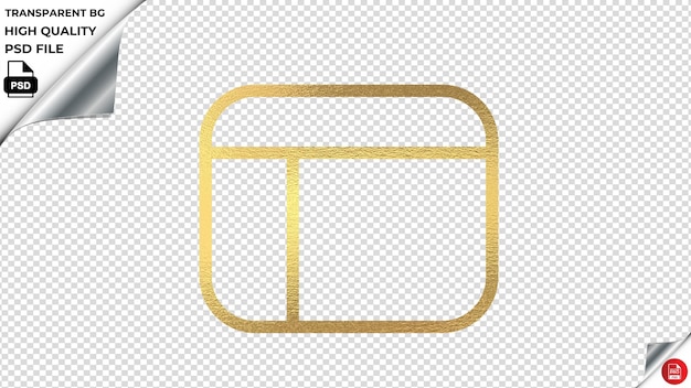 PSD fitsluchador gold texture vector icon psd transparent