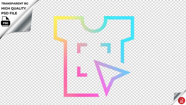 PSD fitsmockup vector icon rainbow colorful psd transparente