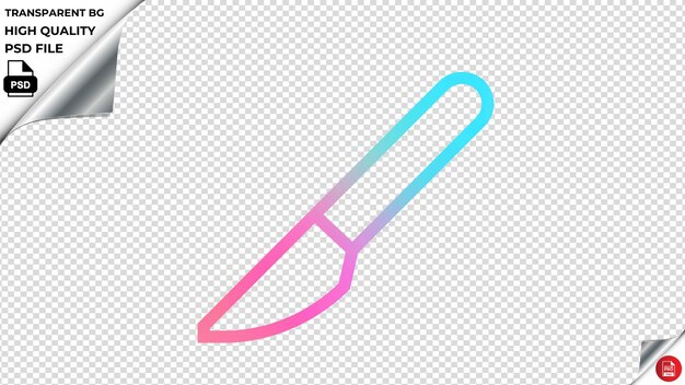PSD fitsscalpel vector icon rainbow colorful psd transparent