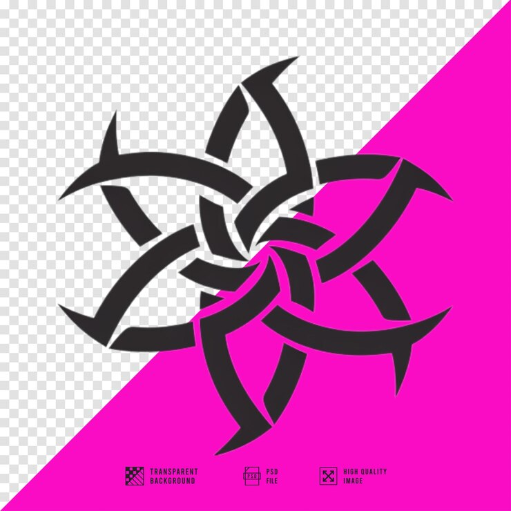 PSD fivepointed star image without background in hd quality