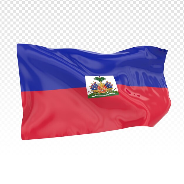 PSD flag 3d render