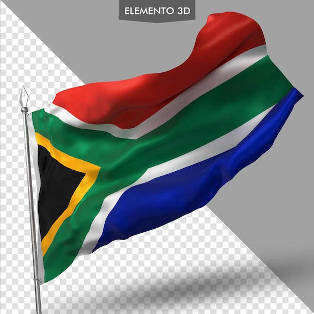 Flag of africa premium 3d render