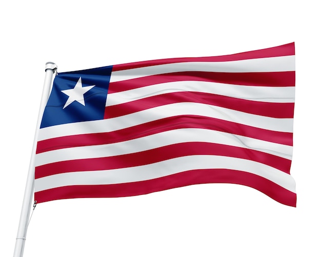 PSD flag of the african country liberia