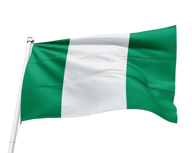 PSD flag of the african country nigeria