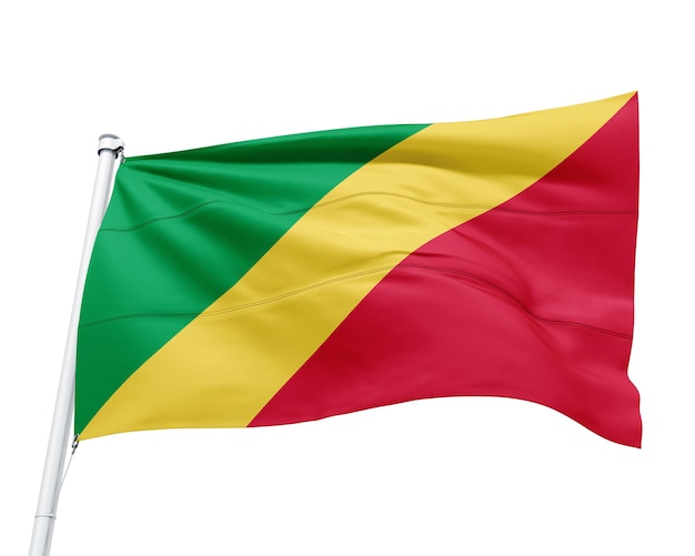 PSD flag of the african country republic of congo