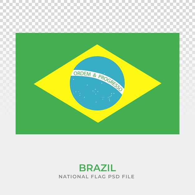 A flag of brazil