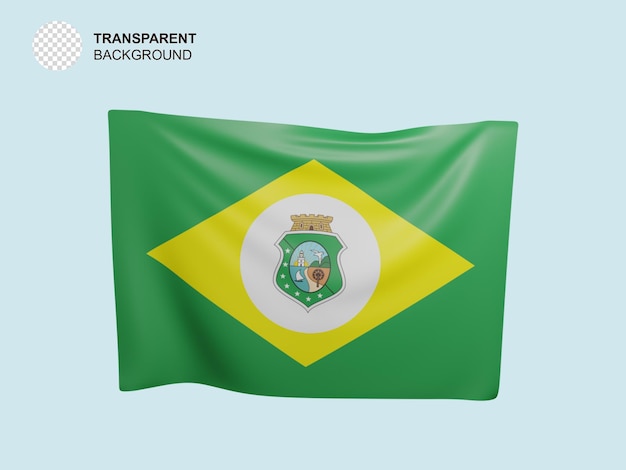 PSD bandiera ceara brasile bandeira