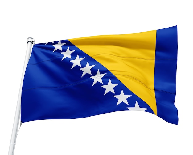 Flag of the country bosnia herzegovina