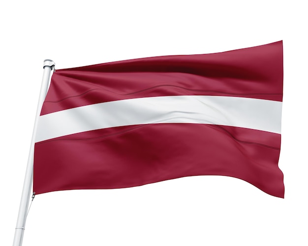 PSD flag of the country latvia