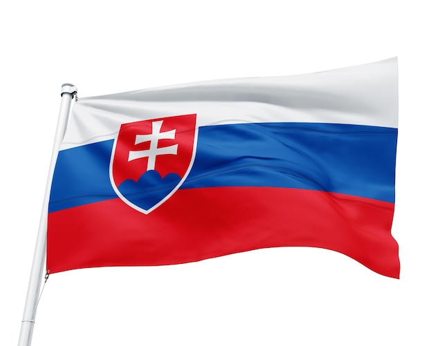 Flag of the country slovakia