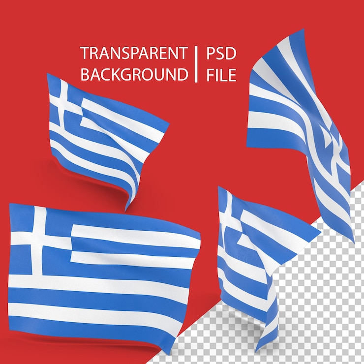 PSD ギリシャpngの国旗