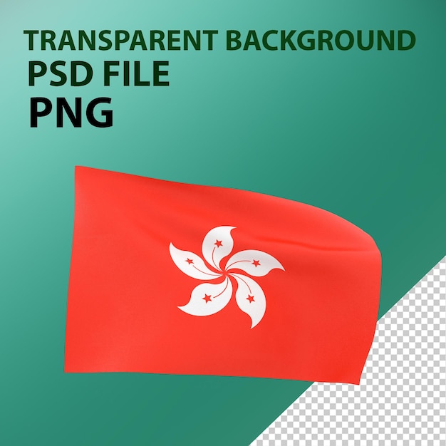 PSD bandiera di hong kong png