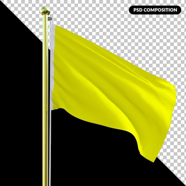 PSD flag isolated 3d premium psd