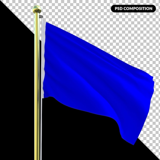 Flag isolated 3d premium psd