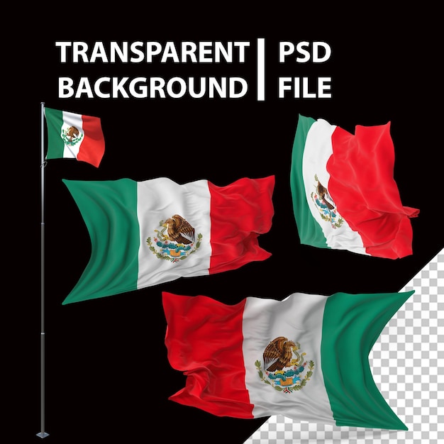 PSD flag of mexico png