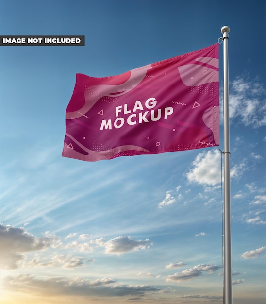 Flag Mockup Template