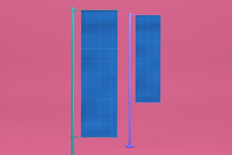 PSD flag mockup
