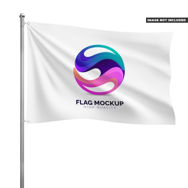 PSD flag mockup