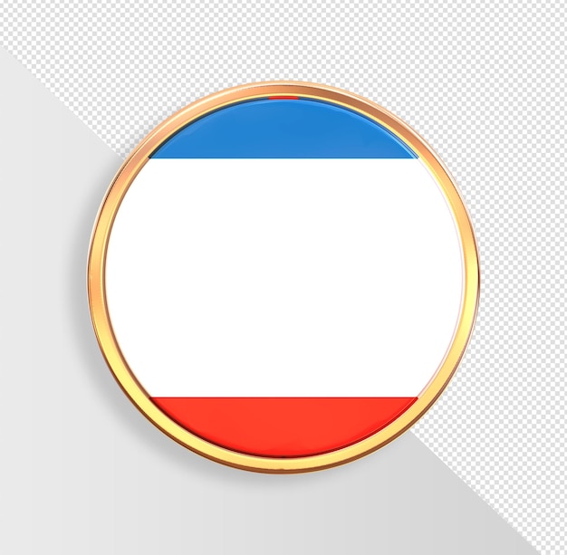 PSD Флаг республики крым в круглой рамке