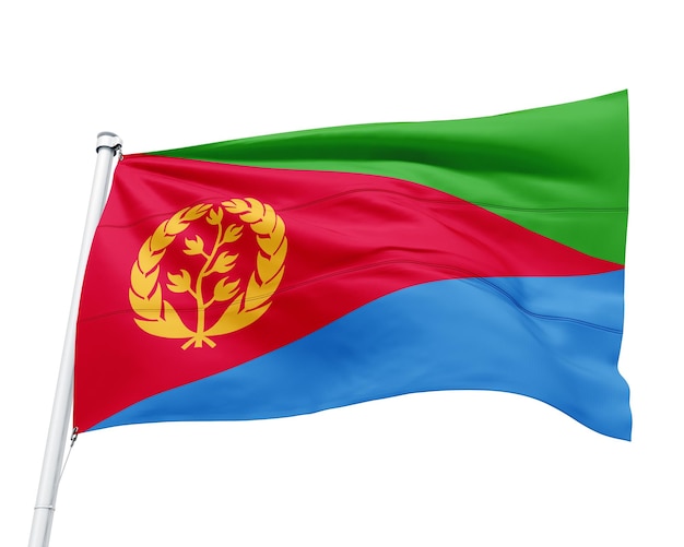 PSD Флаг африканской страны эритрея